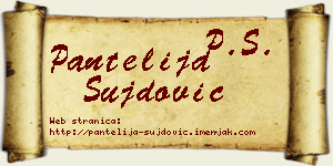 Pantelija Šujdović vizit kartica